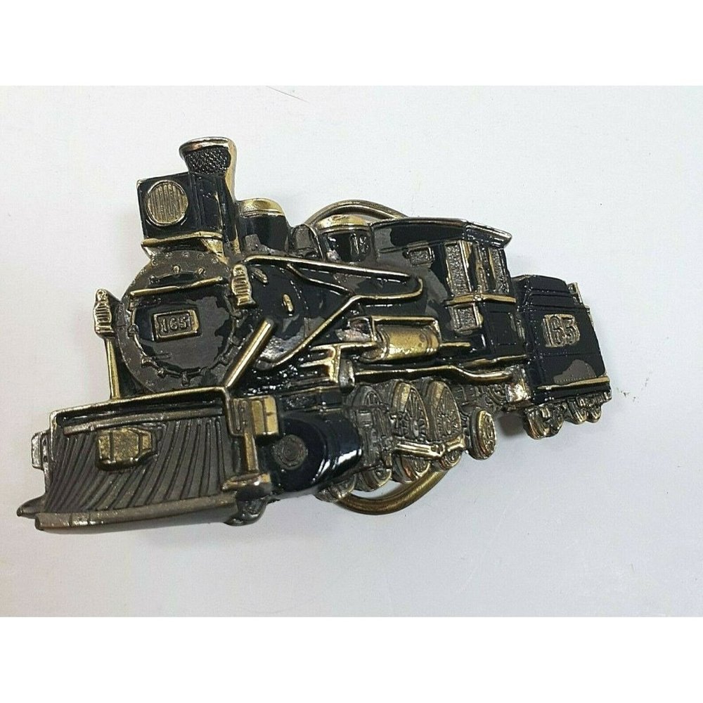 Train Engine Locomotive Belt Buckle The Great American Buckle Co Chicago 1981